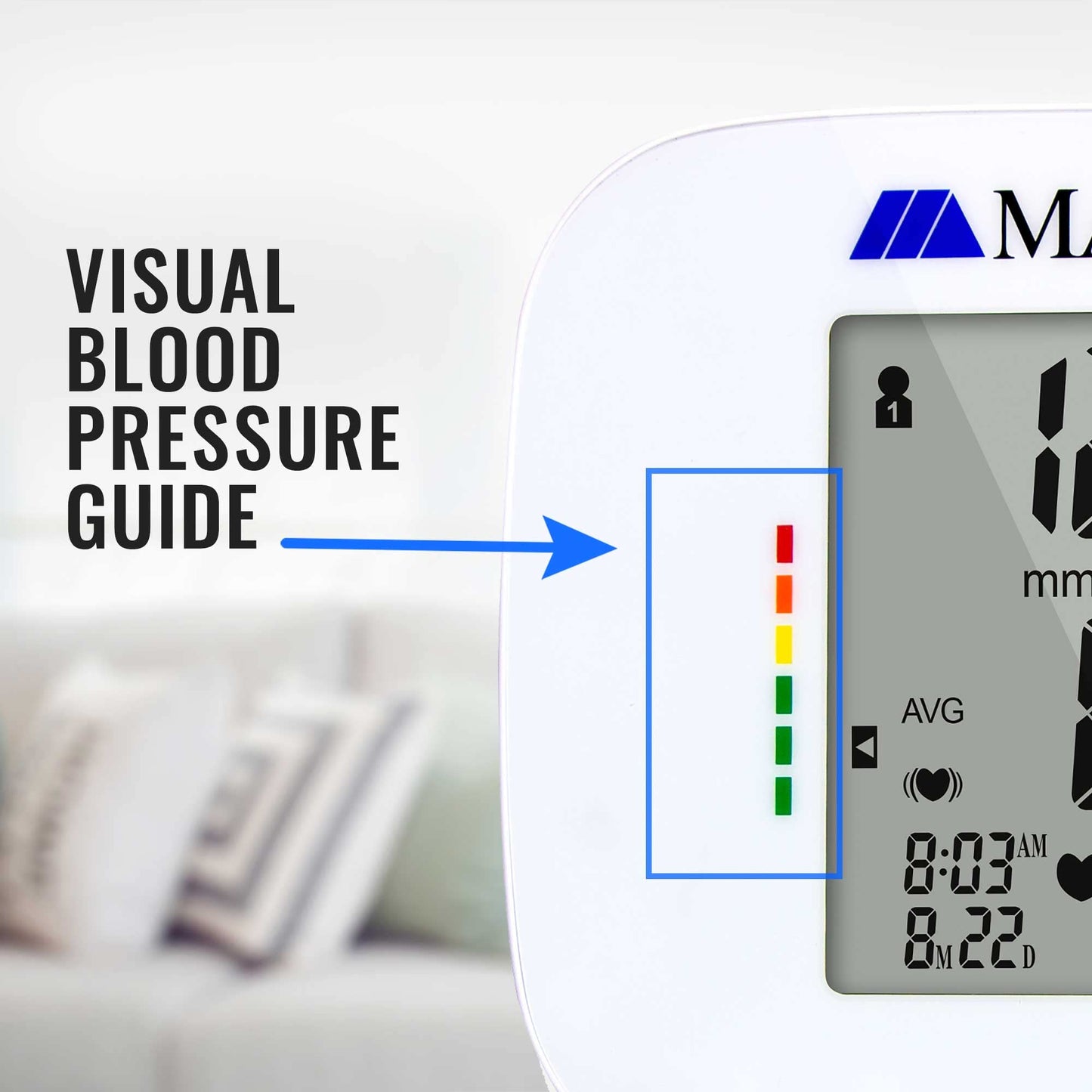 MABIS Universal Talking Blood Pressure Monitor, Upper Arm, Irregular Heartbeat Detection, 396-Reading Memory Storage for 4 User Profiles, FSA & HSA Eligible (Pack of 24)